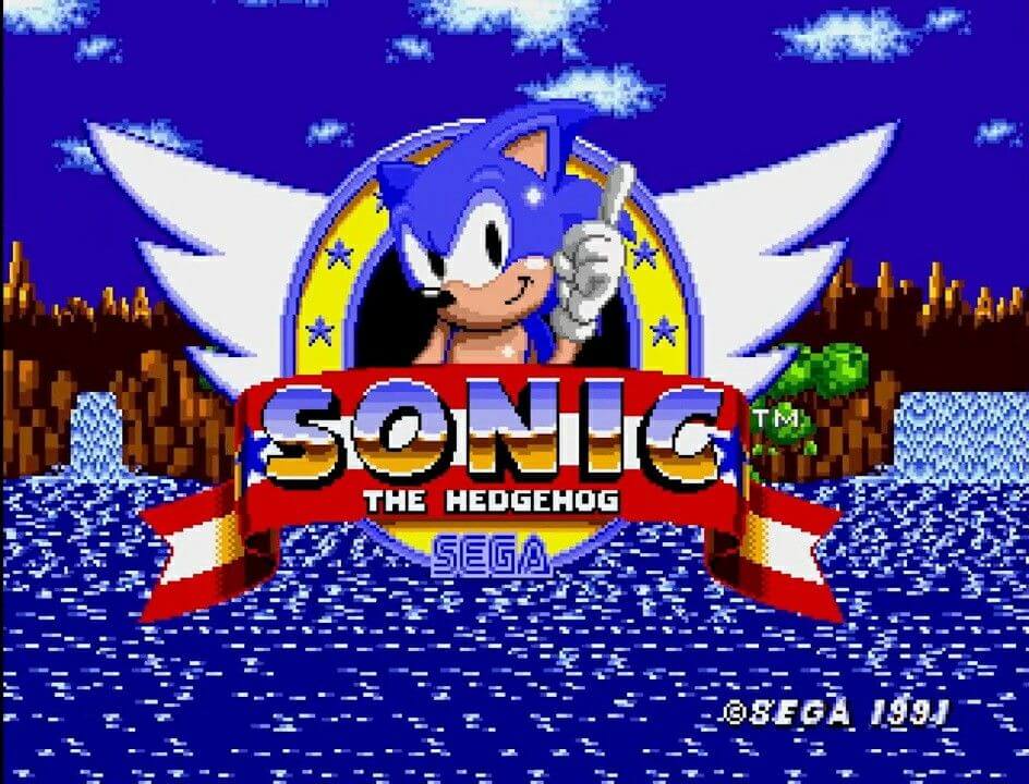 Sonic the Hedgehog speed lines retro