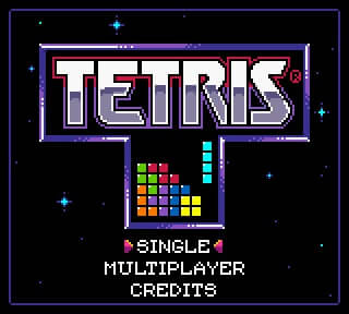 Tetris falling blocks abstract